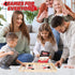2 6 Large Fast Classic Slingshot Puck Game, Wooden Hockey Board Games for Family Night, Table Game for Adults and Kids