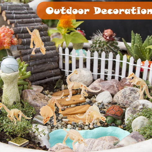 60 Pcs Dinosaur Fossil Skeleton Assorted Dinosaur Skeleton Figures Educational Dino Bones Gift Toys for Science Dino