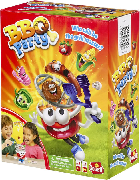 Goliath BBQ Party Game, Put Food on the Grill Before It Pops, No Reading or Batteries Required, 2-4 Players