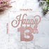 LINGTEER Happy 13th Birthday Cake Topper, Cheers to Thirteen Years Old Birthday Party Cake Centerpieces Decorations