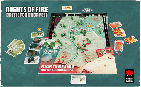 Nights of Fire: Battle for Budapest - Card Driven Board Game, 1956 Soviet Forces Vs Hungarian Revolutionaries