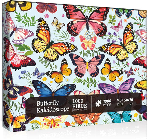 1000 Pieces Butterfly Puzzles for Adults - Colorful Plant Flower Jigsaw Puzzle
