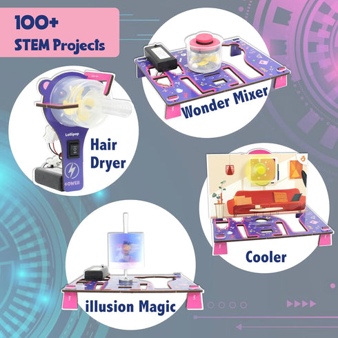 100+ 8 10 12 15 Butterfly EduFields STEM Projects | Girls Mini Engineering Kit for Ages Years | Ultimate DIY Science