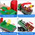 DWIRCTOYS 3 4 5 6 6 Kids Toys for Year Old Boys,Farm Logging Truck Toy with Loading Crane and Trunks