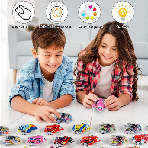 100 Set, Pcs Mini Pull Back Cars and Airplanes Assorted Racing Cars & Planes, Bulk Party Favors, Birthday Goodie Bag