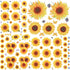 135 Pcs Sunflower Wall Sticker, Removable 3D Waterproof Decor for Kids, Mother's Day, Bathroom, Kitchen