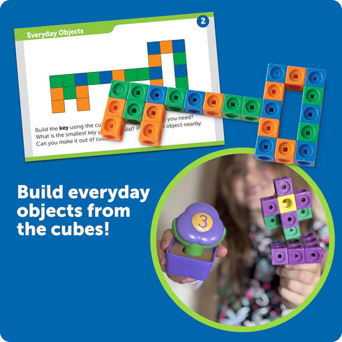 100 5+ Set Set Learning Resources STEM Explorers MathLink Builders - Pieces, Ages Kindergarten STEM Activities, Math