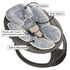 Dinosaur-Themed Nursing Pillow Cover - Infant Car Seat Insert for Comfort