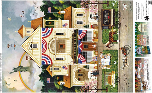 Buffalo Games Charles Wysocki Lady Liberty's Independence Day, 500 Piece Jigsaw Puzzle for Adults, Perfect for Game
