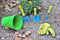 G & F Products 10051 JustForKids Kids Water Pail with Garden Tools Set in Green