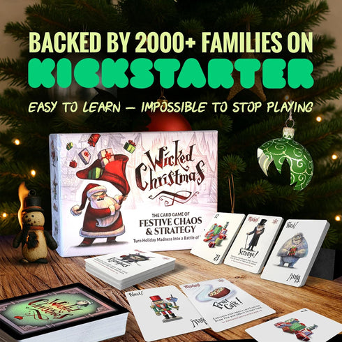 7+, 36 Hilarious Christmas Card Game for Families & Friends | Ages Players, Great Secret Santa Gift & Stocking Stuffer