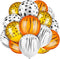24 Pieces Jungle Animal Print Balloons for Jungle Safari Theme Party Decorations - Tiger Leopard Cow Zebra Balloons