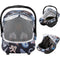 Baby Car Seat Cover, 2-in-1 Breathable Carseat Shade Protection & Mosquito Net,
