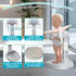 shengkefty Anti-Pinch 6-36 Baby Shower Stand with Anti-Slip Base & Silicone, Adjustable Foldable Baby Bath Support