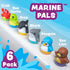 6 Pack Tub Works Tub Bobbers Bob, Wobble & Float Upright Toddler Bath Toys, | Unique Wobbling Action | Sealed, No Hole