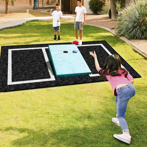 KEOHOLI 2 Packs 5 8 Cornhole Mats x Ft Felt Prevent Slipping Cornhole Pads for Cornhole Board Pitch Pads Cornhole Board