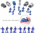 14 Pack Die-cast Police Rescue Truck Vehicles Sets, 6 Pack Mini Police Vehicles Model, 8 Mini Alloy Pull Back Cars