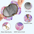 PYBUG Scallop Shape Round Pacifier Storage Case, Polyester & TPU Lined with Hook Buckle, Pacifier Container Box