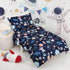 4 Set, Sets Piece Toddler Bedding Ultra Soft and Breathable Cartoon Space Toddler Comforter for Boys Includes Quilted