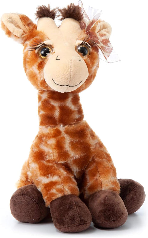 The Petting Zoo Lash'z Giraffe Stuffed Animal, 12 Inch Plush Toy Gifts for Girls