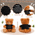 Bear Plush Stuffed Animal Sympathy Gift, Bear Hug Sign Clothing, Comfort Gift for Kids, Condolences Memorial (Brown,