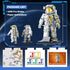 Sets 1008 70131, 8-14 JMBricklayer Space Astronaut Building Block for Adults, PCS Spaceman Toys with Display Stand