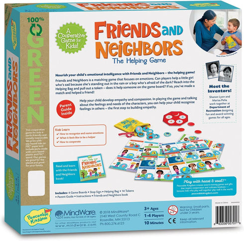 Peaceable Kingdom Friends and Neighbors: The Helping Game - Cooperative Game for Kids' Emotional Development