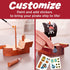 Set: 5+) Creativity for Kids Buildeez! Easy Wooden Model Pirate Ship, Sea Skull - DIY Arts & Crafts Kit, STEM Toys
