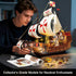 Set 2 1 1253 12+ HiWEEGO Santa Maria Ship Building with LED Lights, in Pirate Ship House Wharf Building Block Kit, PCS