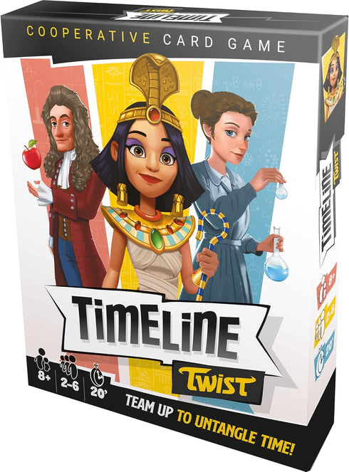 Zygomatic Timeline Twist Card Game - Cooperative Trivia Game for Kids and Adults, Ages 8+, 2-6 Players