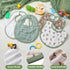Shyyween 4 Piece Drooling Bibs for Baby Boys Girls,Soft Triple Layer Cotton Muslin, Adjustable Newborn Bibs