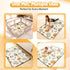 Fevbcnrj 65x50 Inch Playpen Mat, Playmat for Floor, Cushioning Padding Foam Playmat, Non-Slip for Play, Foldable