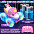 360 4WD 2.4GHz 3 4 5 6 7 8 Lehoo Castle Remote Control Car for Girls Rotating, Unicorn Monster Truck with Light