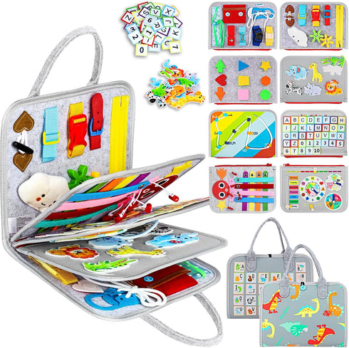 Esjay Toddler Busy Board Montessori Toys for Boys Girls, Sensory Book Educational