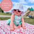 100% 47 47 Inches 3 Pack) LollyBanks Muslin Swaddle Blankets, Cotton Baby Swaddle Blanket for Girls, Soft and Large x