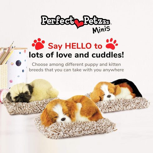 Mini Cavalier King Charles, Realistic Battery-Operated Dog Toy, Calming Companion for Kids & Elderly