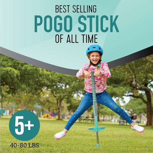 Flybar Maverick Pogo Stick for Kids Ages 5+, 40 to 80 Pounds, Perfect for Beginners, Outdoor Toys for Boys and Girls