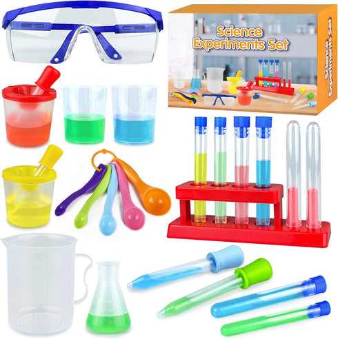 PPXMEEUDC 24PCS Educational Lab Science Experiments Early Learning Kit for Boys and Girls