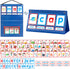 KIKIGOAL CVC Word Builder Desktop Pocket Chart Tent Cards Kit, Phonics Games for Preschool Classroom