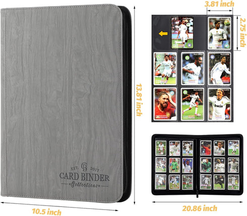 Trading Card Binder, Card Collection Album Folder with 540 Side Loading Pockets, 9 Pocket Trading Card Album
