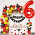 KatchOn Giant Red 6 Year Old Balloon - 40 Inch, 6 Balloons for Birthday Boy, 6th Birthday Decorations for Boys