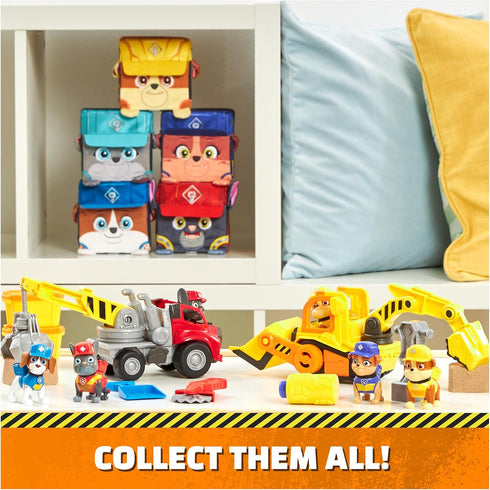 Rubble & Crew Stuffed Animals - Charger, 4-Inch Cube-Shaped Plush Toy for Kids Ages 3 and Up