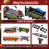 Novaluki Set 2-Layer 4-8, 3 4 5 6 7 8 Christmas Train for Kids, Train Track Toys with Smoke, Light and Sound, DIY