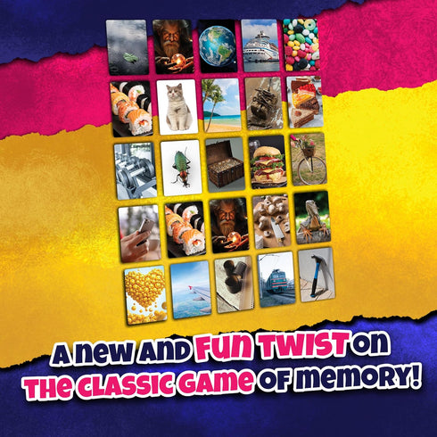2-5 Social Memory - Strategic Twist On Classic Memory Game! Great for Grandkids, Engaging Matching Cards for Families