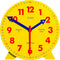 Kids Telling Time Practice Learning Clock, 4 Inch Teaching Handheld Analog Clock for School Classrooms and Homeschool