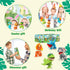 3 4 5 6 8 4-Pack Dinosaur Toys Gifts for Year Old Kids, Dinosaur Action Figures with Movable Joints & Realistic