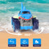 MaxTronic Remote Control Car, 2.4Ghz Amphibious RC Shark Monster Truck Toys, 4WD All Terrain for Boys Girls 3-12 Years