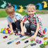 12Pack Prefilled Easter Eggs with Toys Inside, Easter Egg with Die-cast Racing Cars for Kids Basket Stuffers, Hunting