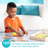 Melissa & Doug Wooden Classic Toy Pattern Blocks and Boards - 120 Solid Wood Shapes, 5 Double-Sided Panels,