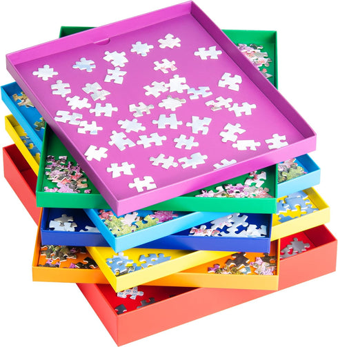 Tektalk Stackable Puzzle Sorting Trays - Accessory for Puzzles up to 1500 Pieces